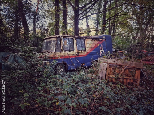 posttruck in the woods photo