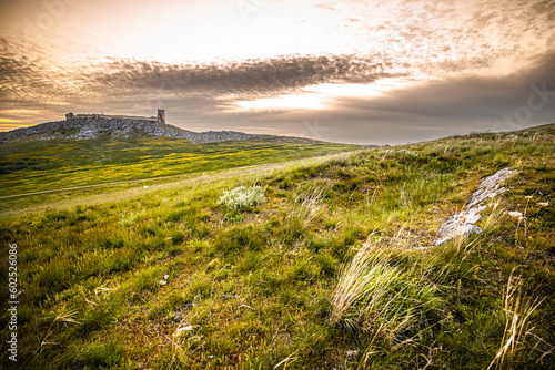 sunrise at the castle