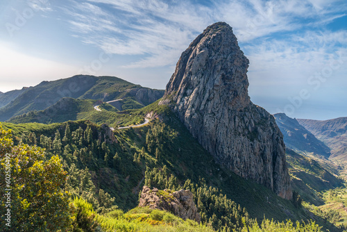 Принти на полотні Mountains landscape from Mirador de los Roques in La Gomera, Canary Islands, Spa