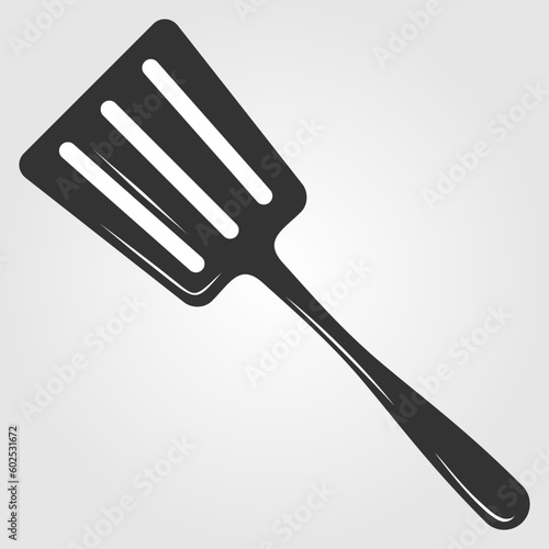 Slotted Turner icon isolated on white background. Vector illustration