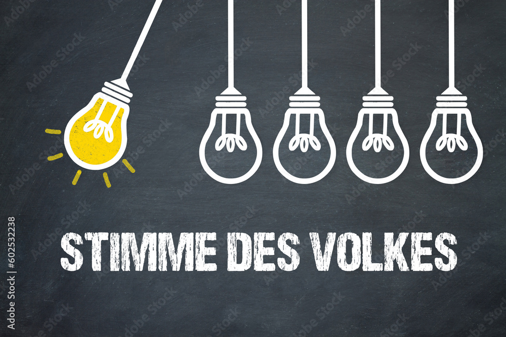 Fototapeta premium Stimme des Volkes 