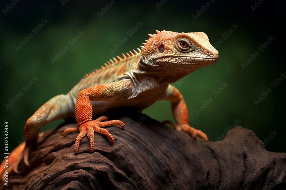 Fototapeta premium lizard on a tree
