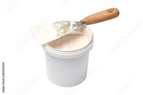Plaster And Spatula Isolated