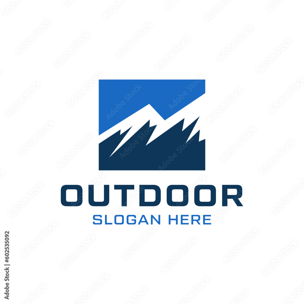 The Strong logo illustrates a view on a mountain. It is suitable for use as outdoor product logos. The Strong logo illustrates a view on a mountain. It is suitable for use as outdoor product logos.