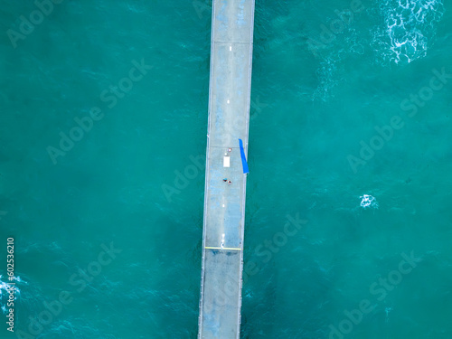 A view of the pier from above