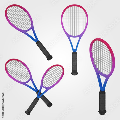 3d Tennis racket © ku.3dico