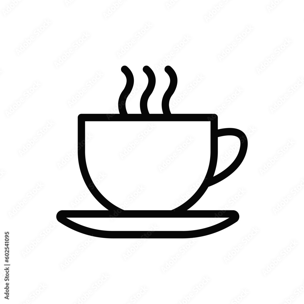 Coffee Cup Saucer Icon Isolated Vector Illustration Coffee Cup Saucer Icon Isolated Vector Illustration