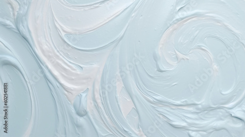 Blue ice cream texture in pastel colors