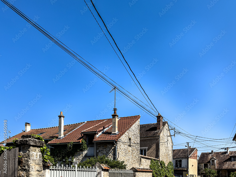 Street view of downtown Samois, France