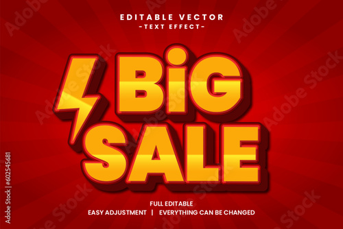 Vector Flash Sale big promo text effect