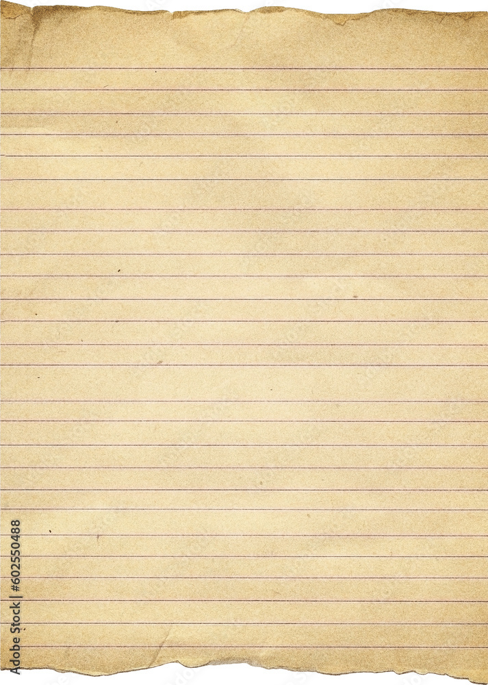 Obraz premium Vintage Paper with Distressed Texture and Torn Aged Edges: Rustic Brown