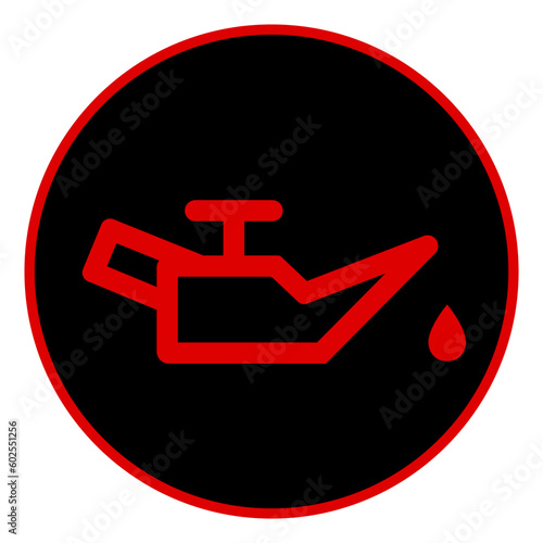 Oil Pressure Warning Light Symbol Sign, Vector Illustration, Isolate On White Background Label. EPS10