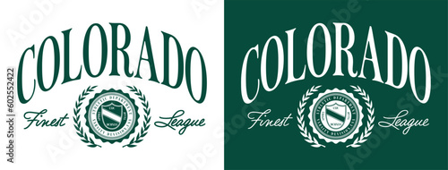 Vector typography in varsity vintage style
