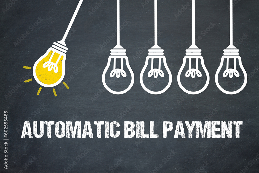 Fototapeta premium Automatic Bill Payment 