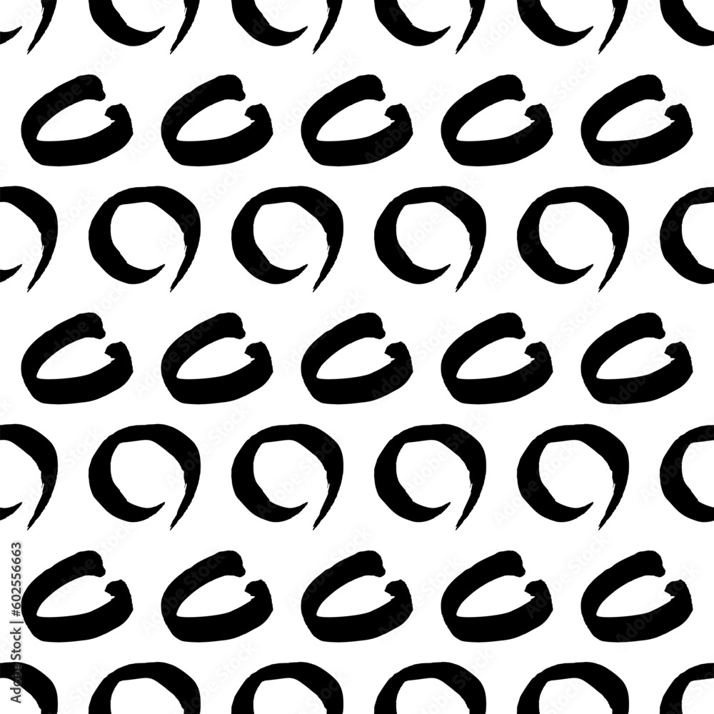 Seamless pattern with sketch circles shape Seamless pattern with sketch circles shape