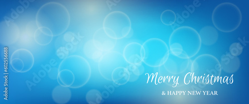 Bokeh background with New Year inscription