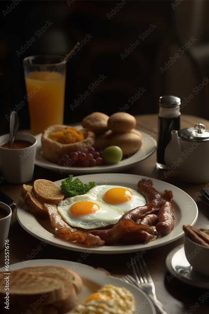 breakfast on the table breakfast on the table