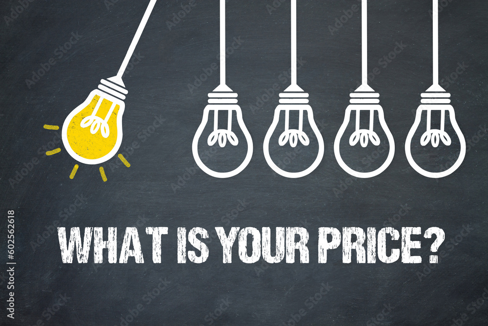 Fototapeta premium What is Your Price?