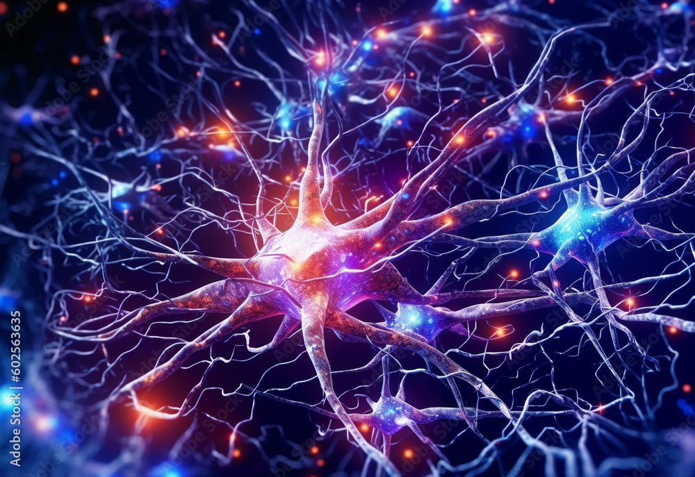 Artistic Neural Links Concept - Generative Ai Artistic Neural Links Concept - Generative Ai