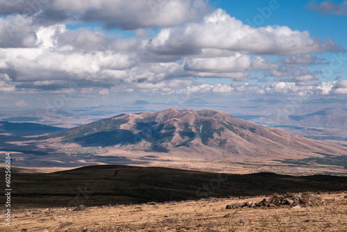 View of Mount Ara on sunny autumn day. Aragatsotn Province, Armenia.