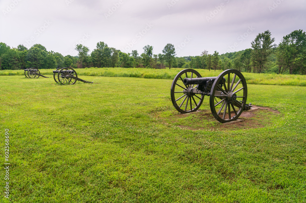 Three Cannons at Wilson's Creek National Battlefield