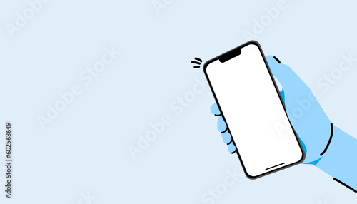 Blank Mobile Phone Illustration isolated 