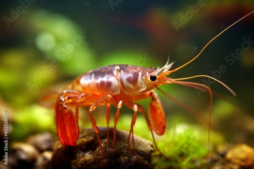 shrimp in the water. Generative AI