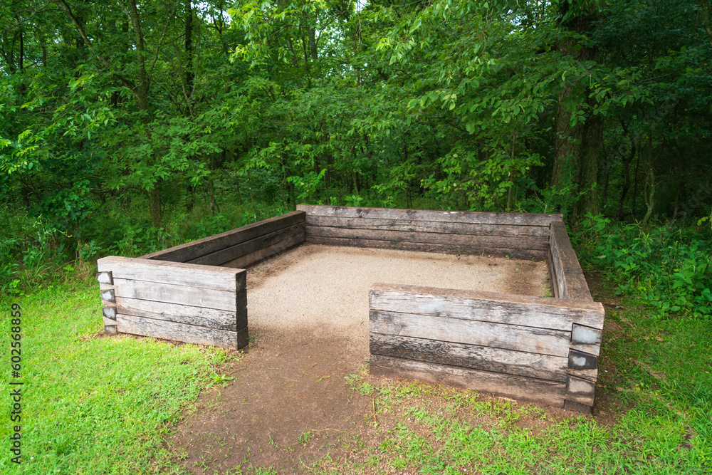 building foundation at George Washington Carver National Monument