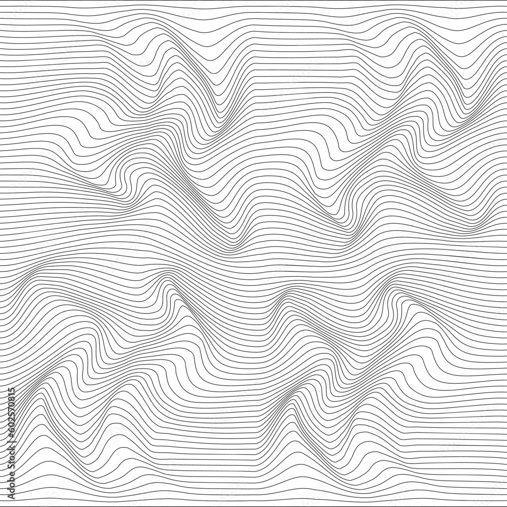 Abstract relief background with optical illusion of distortion. Vector illustration. Abstract relief background with optical illusion of distortion. Vector illustration.