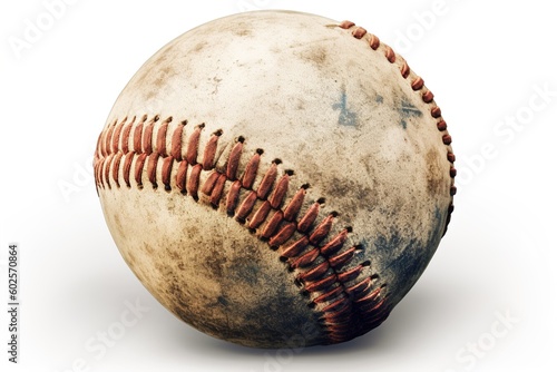 baseball isolated on white background. Generated by AI