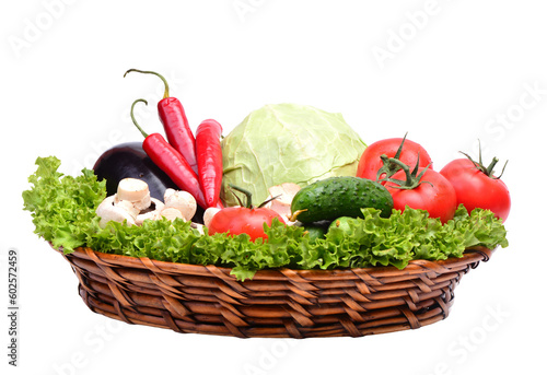 Fresh vegetables isolated 