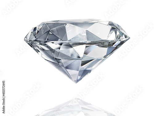 Large Clear Diamond. transparent background