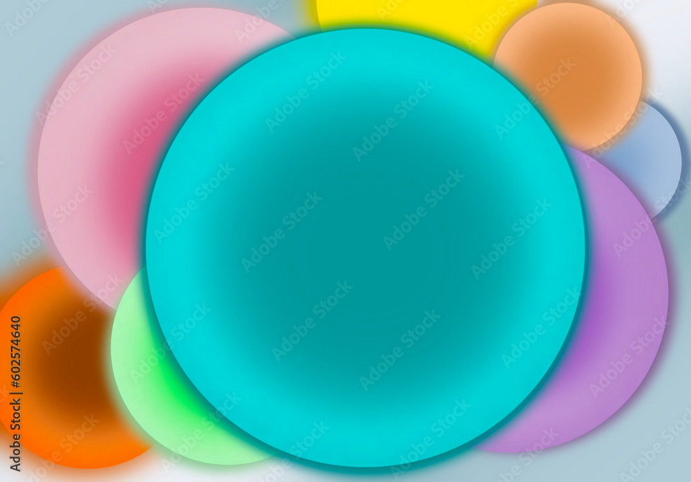 Colourful circles pattern background