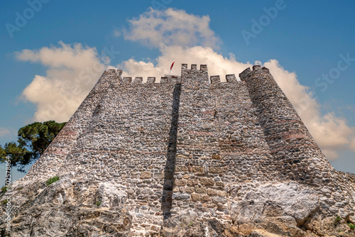 Anatolian Castle, known as Güzelce Hisar is a medieval Ottoman fortress located in Istanbul, Turkey on the Anatolian (Asian) side of the Bosporus photo