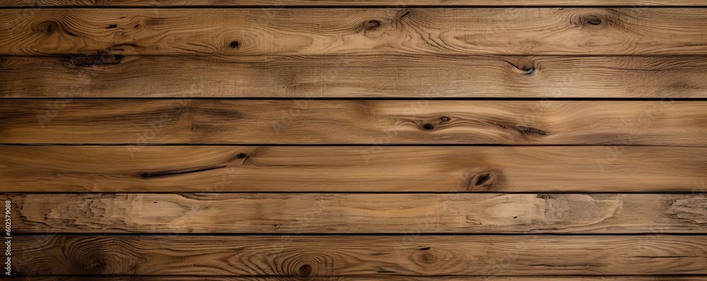 Wide banner with copy space, texture of old oak boards detailed brushed oak wood as background with artistic design. AI generative Wide banner with copy space, texture of old oak boards detailed brushed oak wood as background with artistic design. AI generative