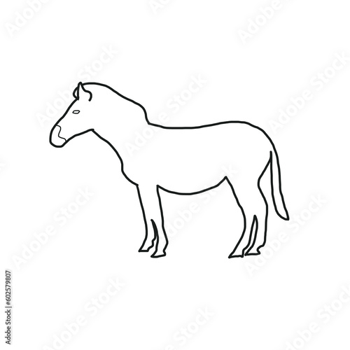 Horse Animal Nature Forest Hand drawn Doodle