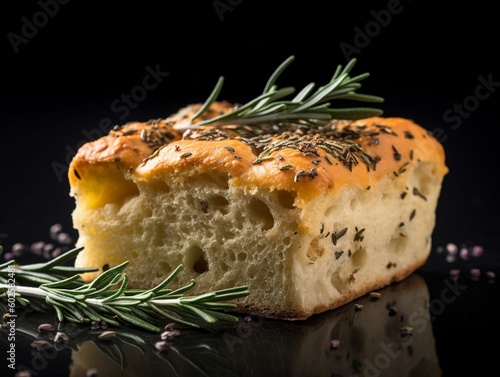 salmon steak with rosemary