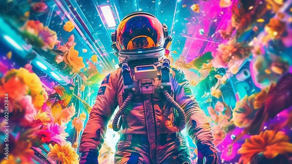 Astronaut in nightclub Generative AI Astronaut in nightclub Generative AI