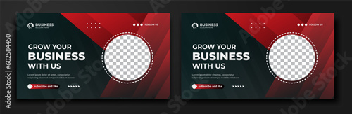 YouTube thumbnail and web banner template	