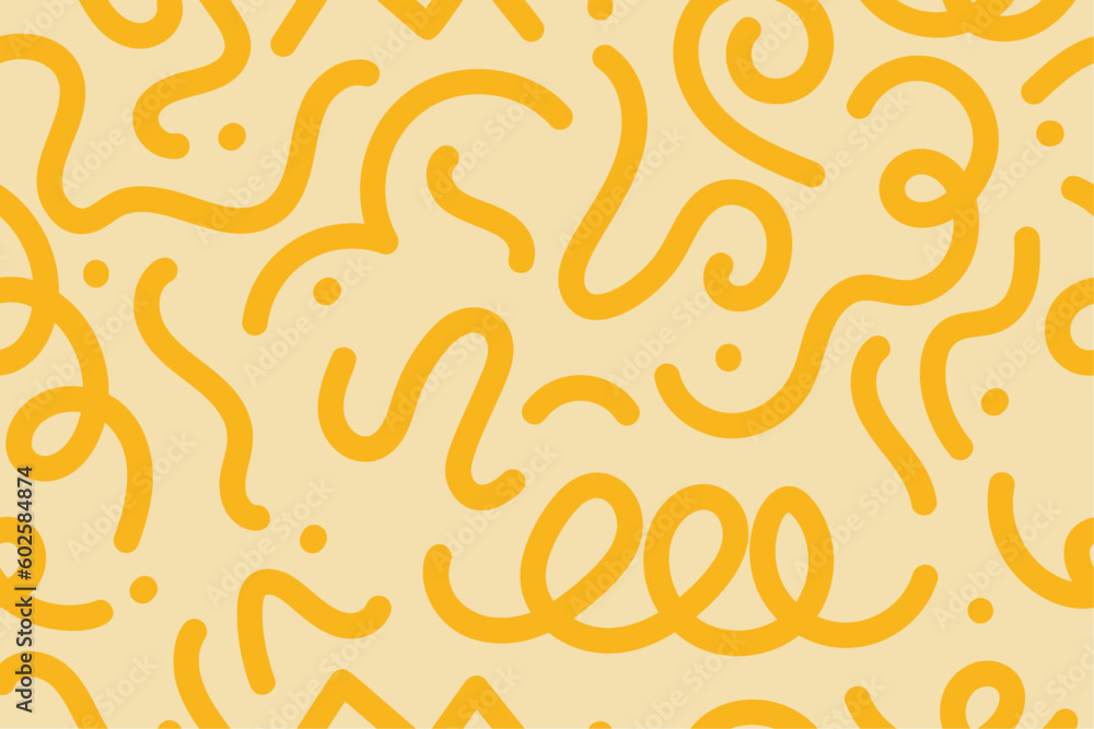 Retro 80's - 90's memphis seamless pattern with hand drawn doodle lines. Vector illustration. Retro 80's - 90's memphis seamless pattern with hand drawn doodle lines. Vector illustration.