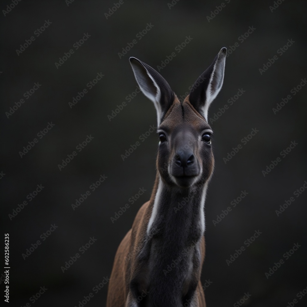 portrait of a kangaroo