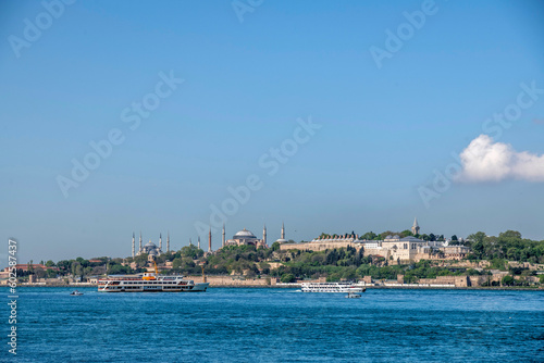 View from the Maiden's Tower. Historical Peninsula and Historical Mosques