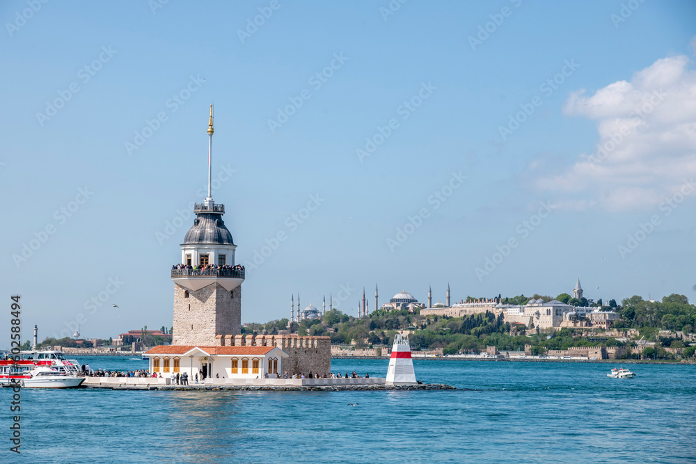 Maiden's Tower after the Restoration. Also known as Leander's Tower. The restoration of Maiden's Tower was completed in 2023 and opened for revisit.
