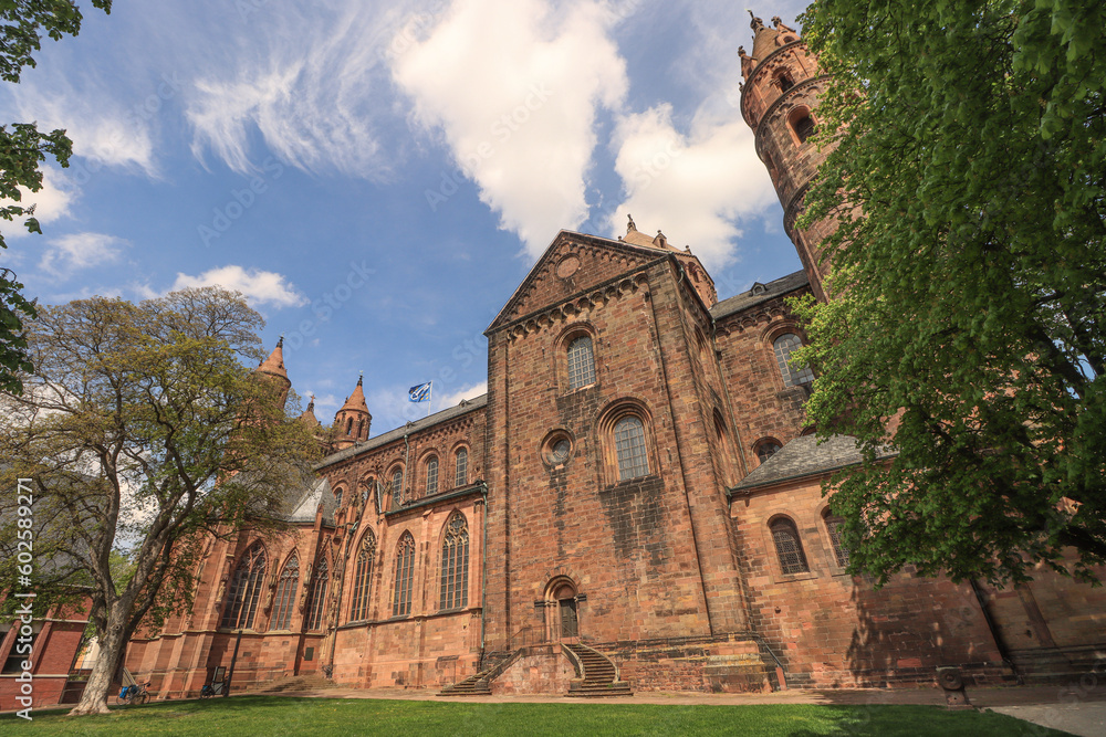 Fototapeta premium Dom St. Peter zu Worms; Blick von Südosten
