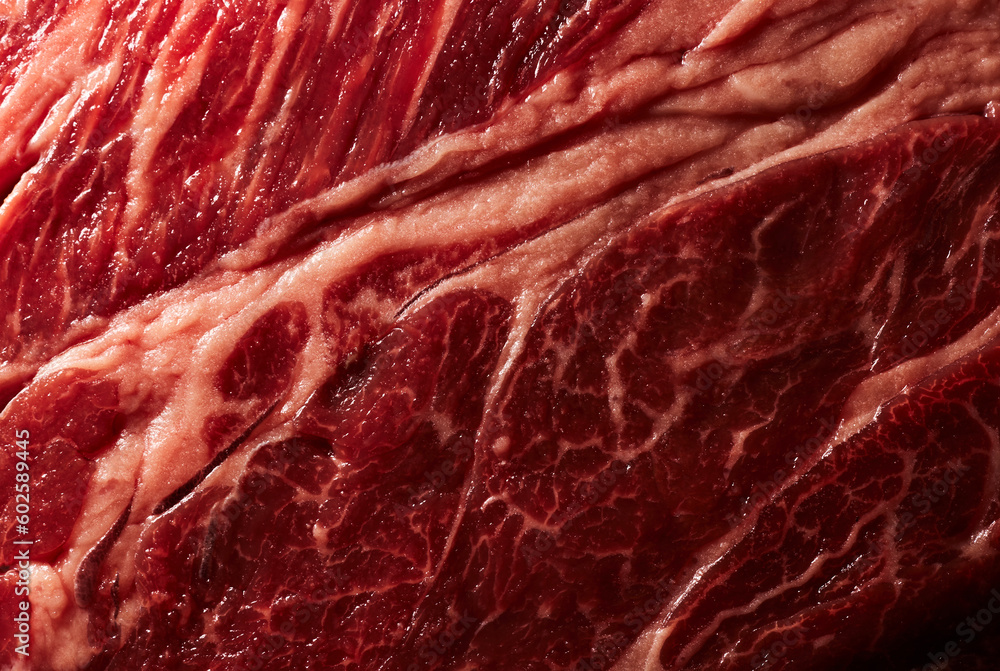Marble meat beef steak texture close up background Marble meat beef steak texture close up background