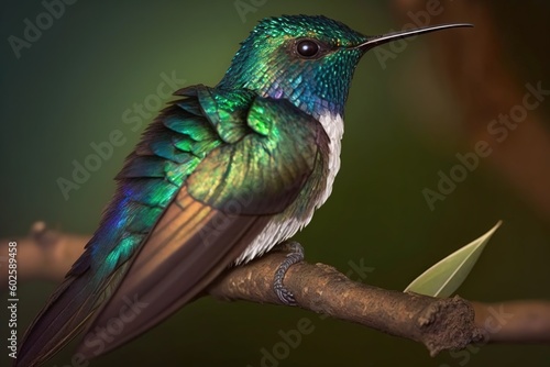 White tailed or Green backed Hillstar, also known as Urochroa leucura, is a hummingbird in the tribe Heliantheini of the Lesbiinae and is found in Colombia, Ecuador, and Peru