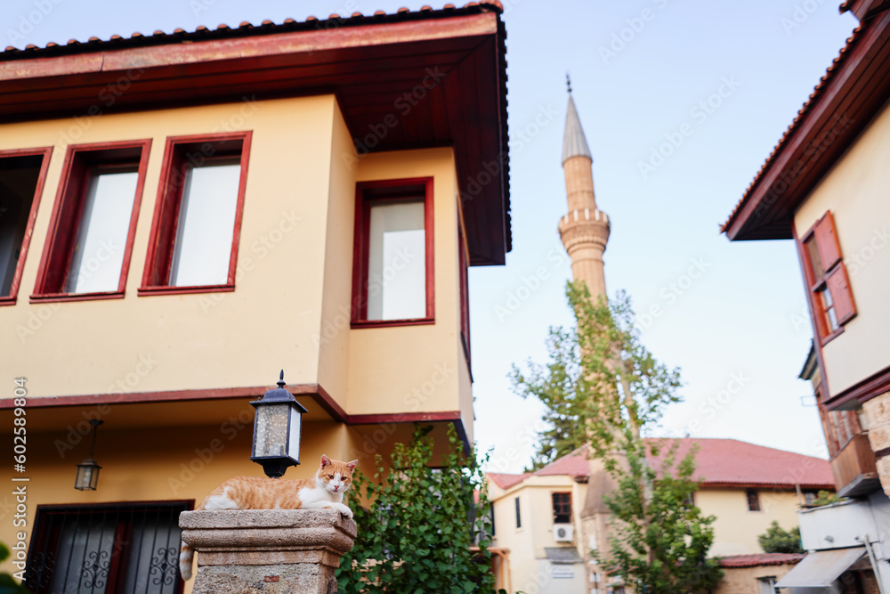 Kaleici old town in Antalya. Ancient house.