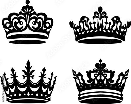 set of simple crowns for princess and queen. Third collection