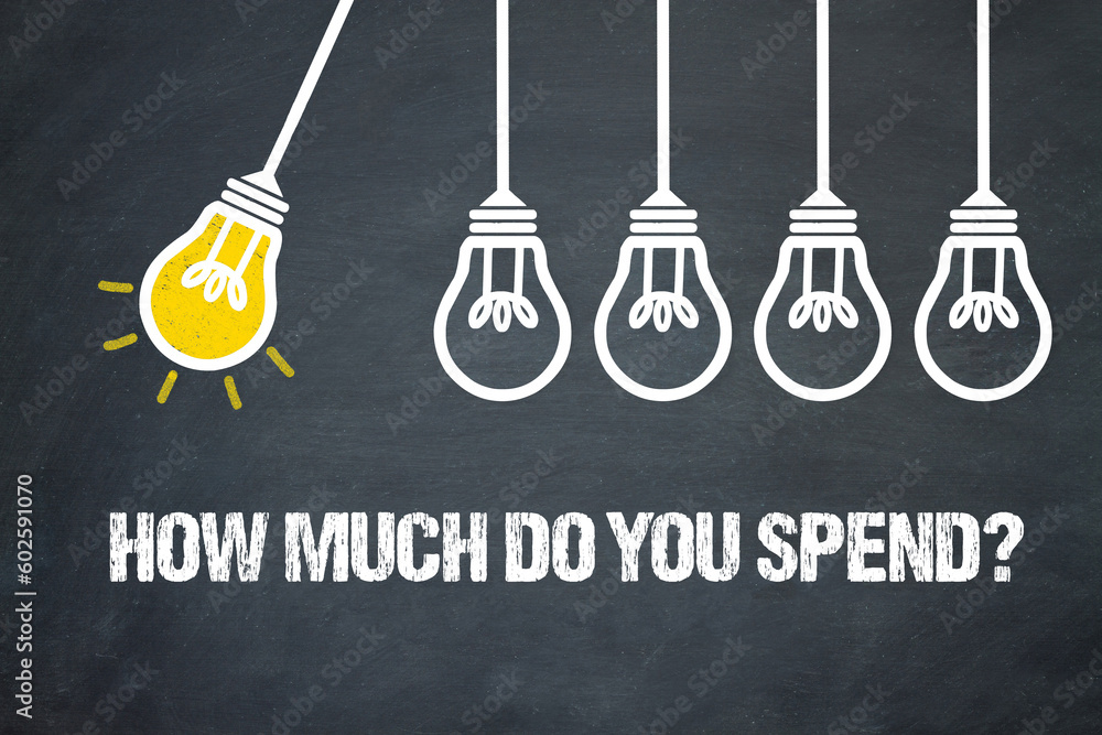 Fototapeta premium How much do you spend? 