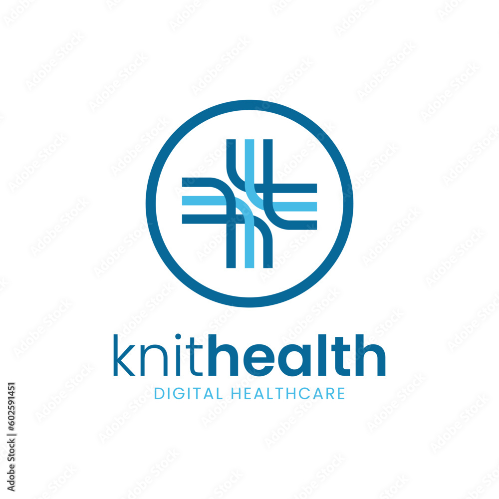 Obraz premium The logo depicts a webbing that forms a health cross. It is suitable for use for health logos.